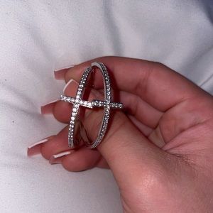 sterling silver / Swarovski crystals